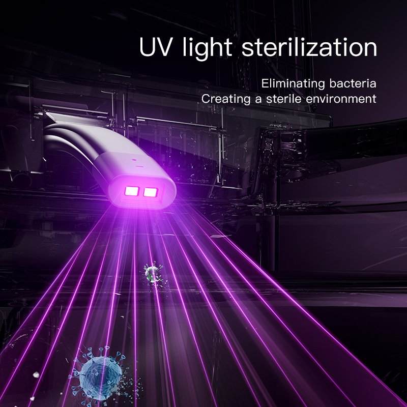 T6 smart toilet with warm air drying instant water heating and seat heating