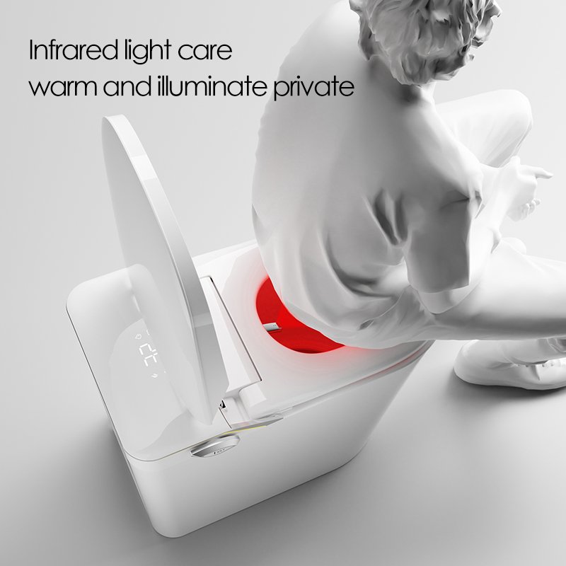 Advanced infrared light care technology inside the U6 smart toilet bowl for premium health and warmth.