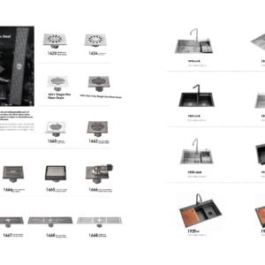 Multi-functional floor drain and sink series
