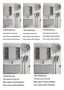 Bathroom Cabinet Series Light Gray 18cm Aluminum Honeycomb