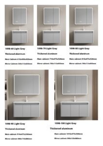 Bathroom Cabinet Series Thickened Aluminum Multiple Colors