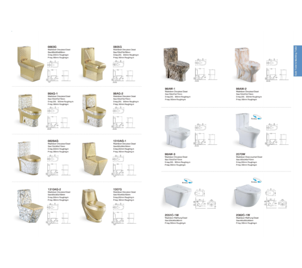 Ceramic Toilet with Soft-Close Seat