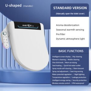 9CREAT smart bidet toilet seat with instant heating and adjustable water pressure