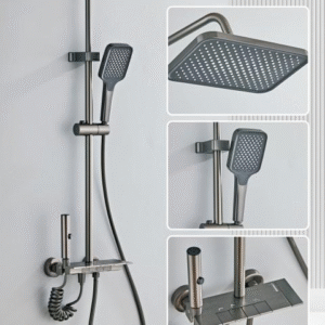 Gunmetal Gray Shower Set 2024
