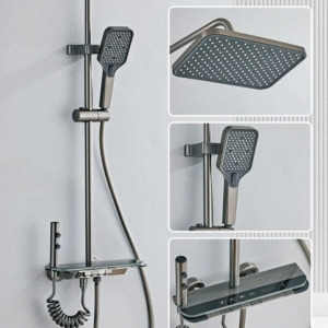 Gunmetal Gray Shower SetZL-8210