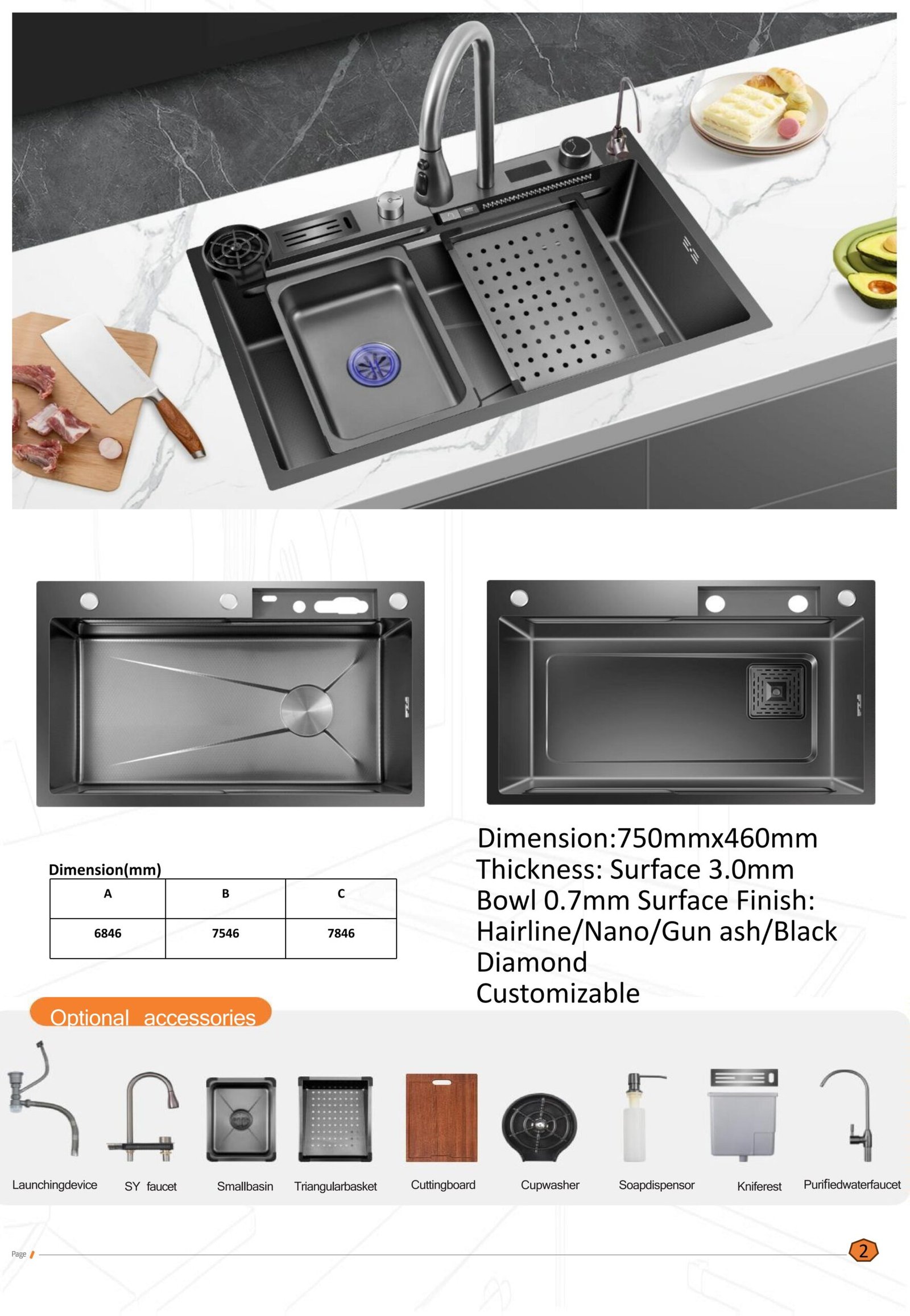 stainless steel sink