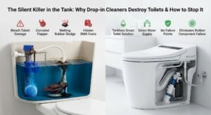 The Silent Killer in the Tank: Why Drop-in Cleaners Destroy Toilets & How to Stop It