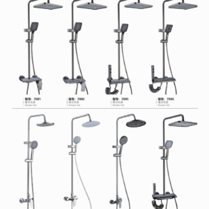 Exposed shower systems 7001 7002 7005 7006 7013 7014A 7014E and 7015