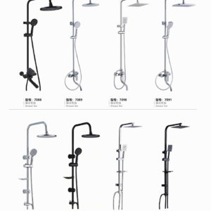 Shower sets and riser kits 7088 7089 7090 7091 7101A 7101B 7103A and 7103B with mixer inclusion to confirm