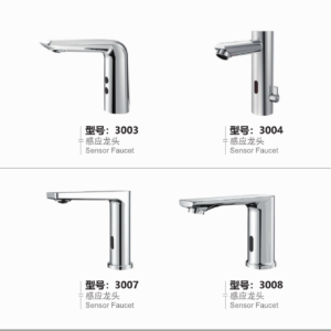 Wholesale sensor faucets 3002 to 3009 with curved, cylindrical and square basin bodies