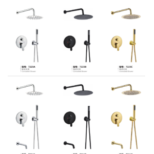 round trim concealed shower sets 7223A to 7224C catalogue comparison